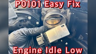 Nissan Maxima Mass Air Flow Sensor & Idle Low - Code P0101 - Easy Fix MUST WATCH