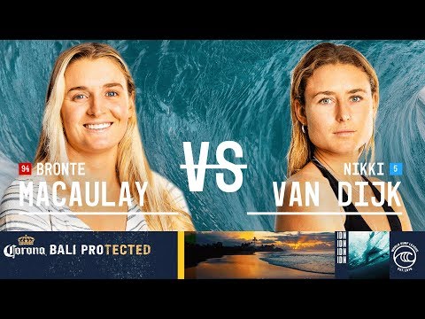 Bronte Macaulay vs. Nikki Van Dijk - Quarterfinals, Heat 4 - Corona Bali Protected W 2019