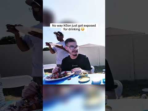 No way N3on just got exposed for drinking 😳 #n3on #n3onclips