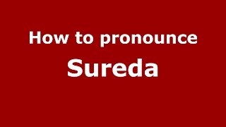 How to pronounce Sureda