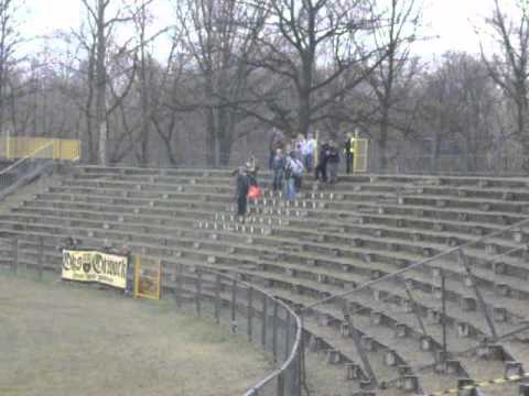 Hutnik Warszawa - OKS Otwock  - 14.04.2012 - kibice z Otwocka