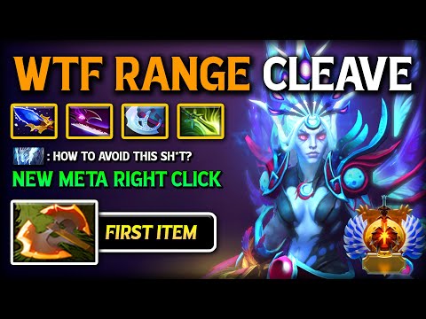 WTF 7.39e RANGE CLEAVE CARRY Vengeful Spirit First item Battle Fury | New Meta Right Click Build