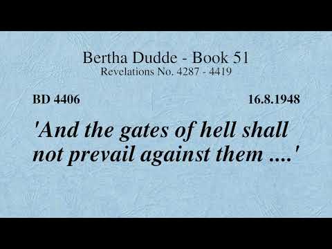 BD 4406 - 'AND THE GATES OF HELL SHALL NOT PREVAIL AGAINST THEM ....'