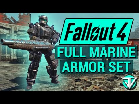 FALLOUT 4: How To Get FULL MARINE ARMOR SET New BEST Armor in Fallout 4! (Far Harbor DLC Armor)