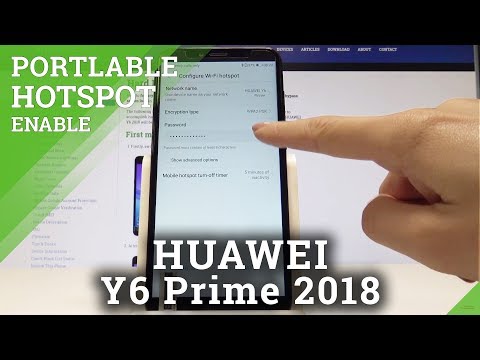 How to Enable Portable Hotspot HUAWEI Y6 Prime 2018 - Wi-Fi Sharing / Set Up Hotspot