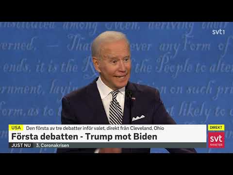 USA-val 2020: Första presidentdebatten