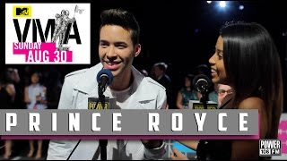 Prince Royce Talks About Using Handcuffs In Bed; New Music at VMAs