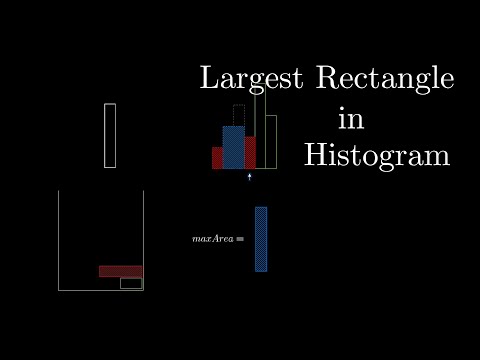 Largest rectangle in a histogram