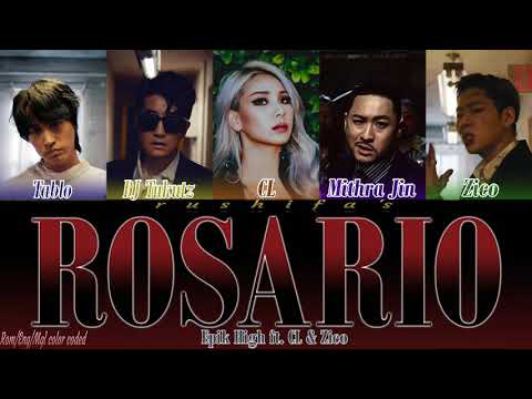[MGLSUB] Epik High - ROSARIO ft.  CL, ZICO han/eng/mgl color coded