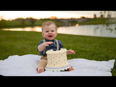 Outdoor Cake Smash Session for Little Boy's 1st Birthday - Sunrise Session