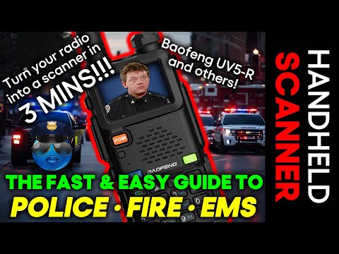 The Fast and Easy way to use your UV5-R as a Scanner for Police, Fire, EMS & more! - A How to Guide