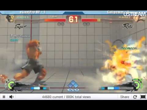 EVO 2011 SSF4 AE Top 32 - Alex Valle (Ryu) vs RF (Sagat)