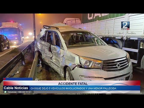 05JUL 2022 Accidente múltiple en la Autopista del Sol deja a un adolescente fallecido