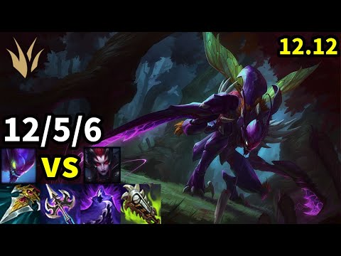 Kha'Zix Jungle vs Lucian - KR Master | Patch 12.12