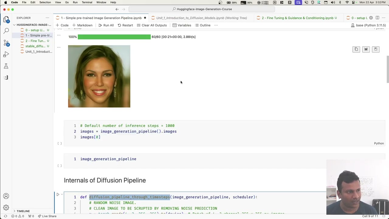 Simple Image Generation Pipeline with Diffusers
