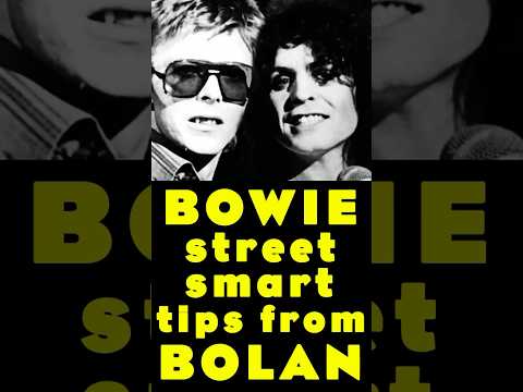 David Bowie Learns Street Smarts From Marc Bolan #shortvideo #shorts #shortsfeed #short