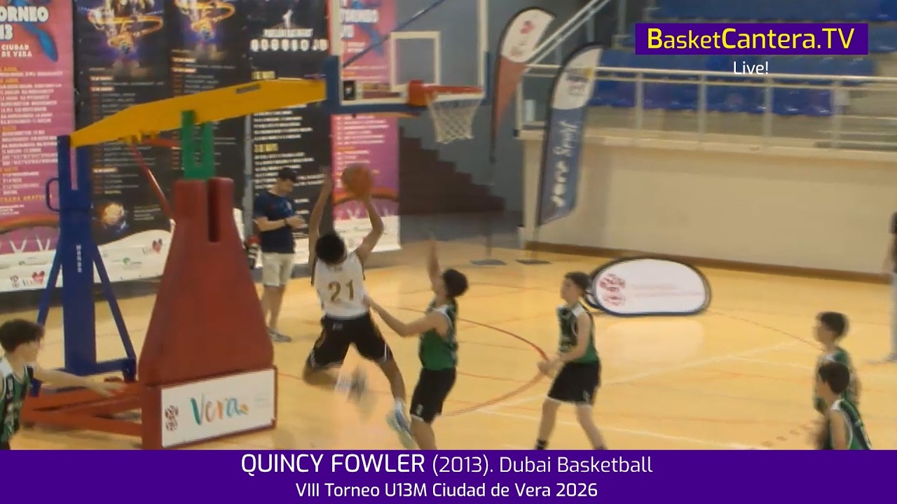 QUINCY FOWLER (2013).- Dubai Basketball.- Torneo Internacional U13M Ciudad de Vera 2026