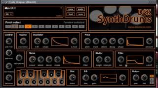 Video thumbnail for DSK SynthDrums - Free Drum Vst Plugin by Ruben Yevgeny Hymov