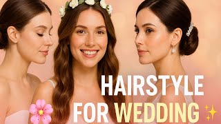 Hairstyle for Wedding: 🌸✨#BridalMagic #HairTips