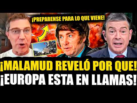 ¡MALAMUD REVELÓ POR QUE EUROPA ESTA EN CRISIS Y DEJÓ EN SHOCK A MILEI!