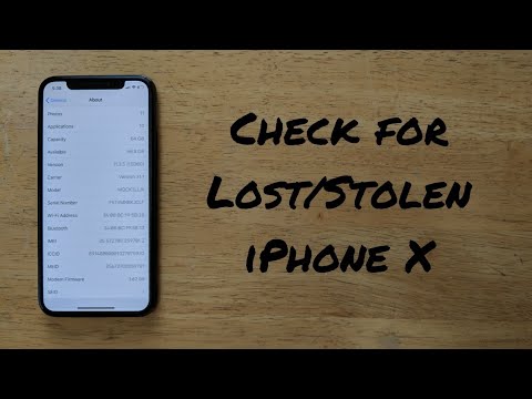 How to check for a stolen/blacklisted iPhone X (10)