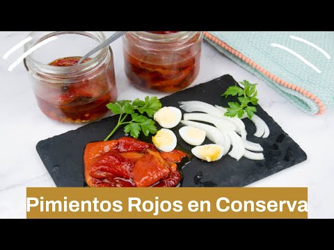 Pimientos asados en Conserva ❤❤