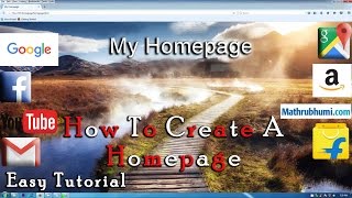 How To Create A Homepage Using HTML Language : Tutorial (Full HD)