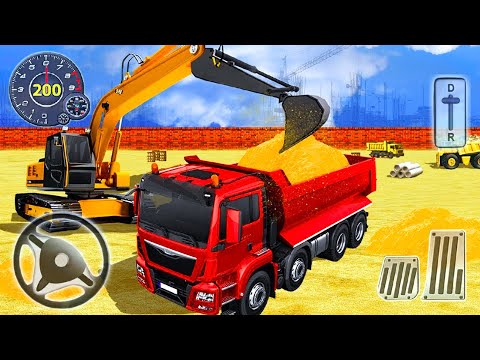 City Road Builder Simulator 2020 - Construction Machines Mixer Truck Driving - Android Gameplay