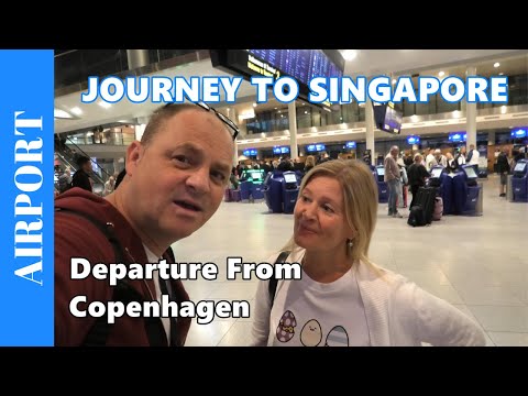 Partida do aeroporto de Copenhague com tour pelo lounge do aeroporto - CPH Travel Video