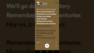 Centuries Lyrics - Fall Out Boys