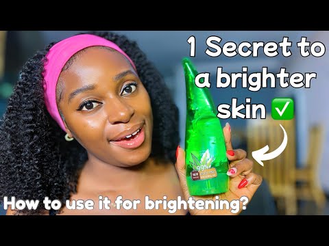 How to use aloe Vera gel as a brightening face cream✅ sunburn, discoloration & acne prone skin