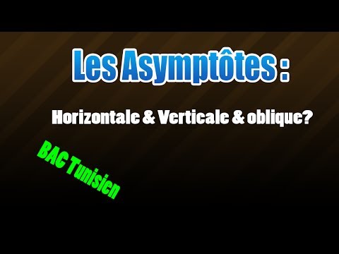 Les asymptôtes : Horizontales et Verticales et Obliques