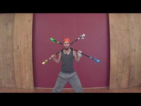 Double Contact Staff Folding