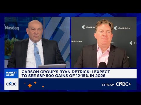 Still believe we'll have a better-than-average year in 2026, says Carson Group's Ryan Detrick