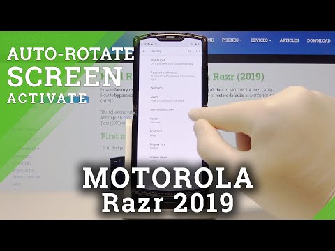 How to Set Autorotation in MOTOROLA Razr (2019) – Automatically Turn Screen