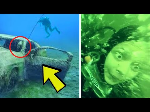 Taucher entdeckt ein 20Jahre altes Auto unter Wasser. Als er sieht was drin ist fällt er in Ohnmacht