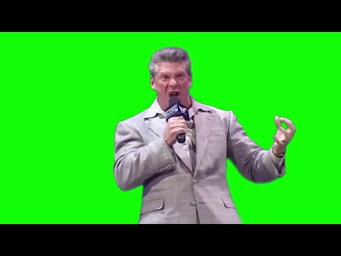 Vince McMahon "open him up" green screen