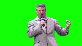 Vince McMahon "open him up" green screen