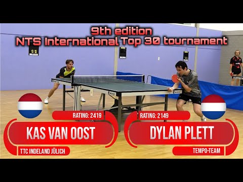 9th edition NTS int. tournament Kas van Oost vs Dylan Plett #sports #卓球
