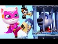 TALKING TOM HERO DASH 2020 Run Game Save Hank From Raccoon Boss SUPERHERO TALKING ANGELA EP 1