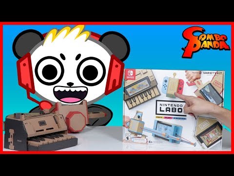 Nintendo Labo CARDBOARD ROBO CAR AND HOUSE ! Let's Play with Combo Panda