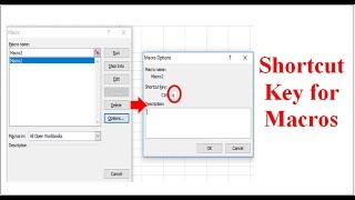 Excel VBA - Create shortcut key for macro