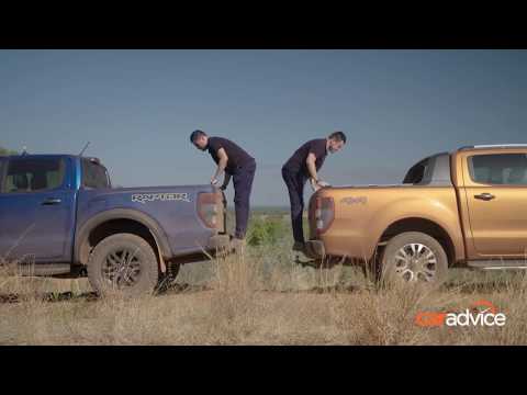 Ford Ranger Raptor v Ranger Wildtrak suspension travel