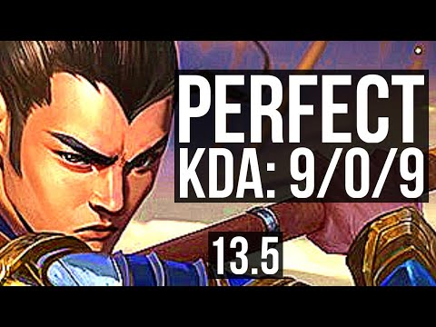 XIN ZHAO vs GRAGAS (JNG) | 9/0/9, Legendary | KR Master | 13.5