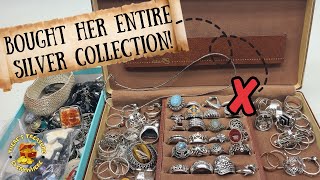Over 100 pcs Sterling Silver Jewelry Estate Sale Haul, I bought it all, again!
