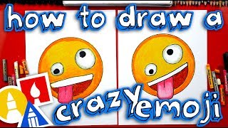 How To Draw The Crazy Face Emoji 🤪