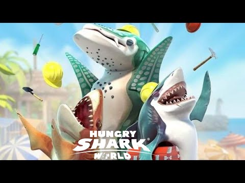 GREAT WHITE, WHALE SHARK & TIGER SHARK ALL SHORTS COMPILATION - Hungry Shark World 10th