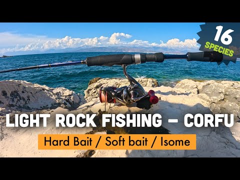 Light Rock Fishing Corfu - LRF - 16 Species - Harbour / Rocks / Beach