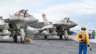 Hypnotic French Rafale Take-off From US Aircraft Carrier