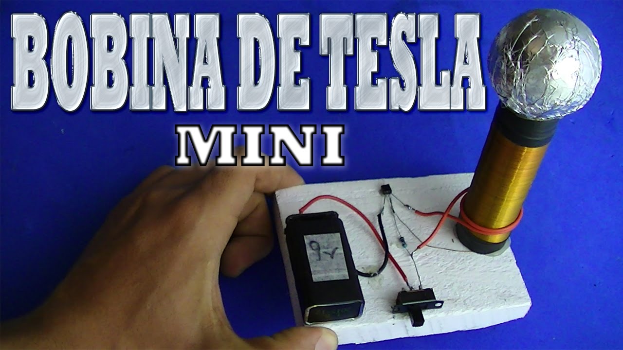 Como Fazer Mini Bobina De Tesla - FACIL -